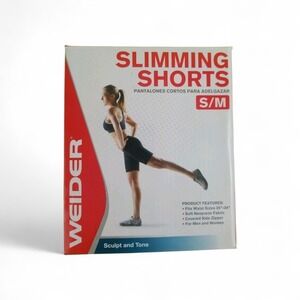 Weider Neoprene Slimming Sculpt Tone Sweat Short Size Small to Med Sauna Fitness